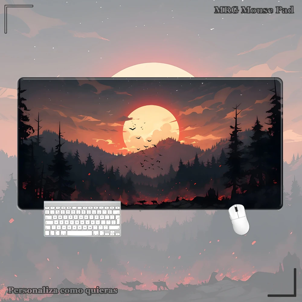 Forest Table mat for work desk Aesthetic desk mat Mouse Gamer mouse mat Mouse mat XXL Keyboard mat Minimalist desk mat Pad - Image 6