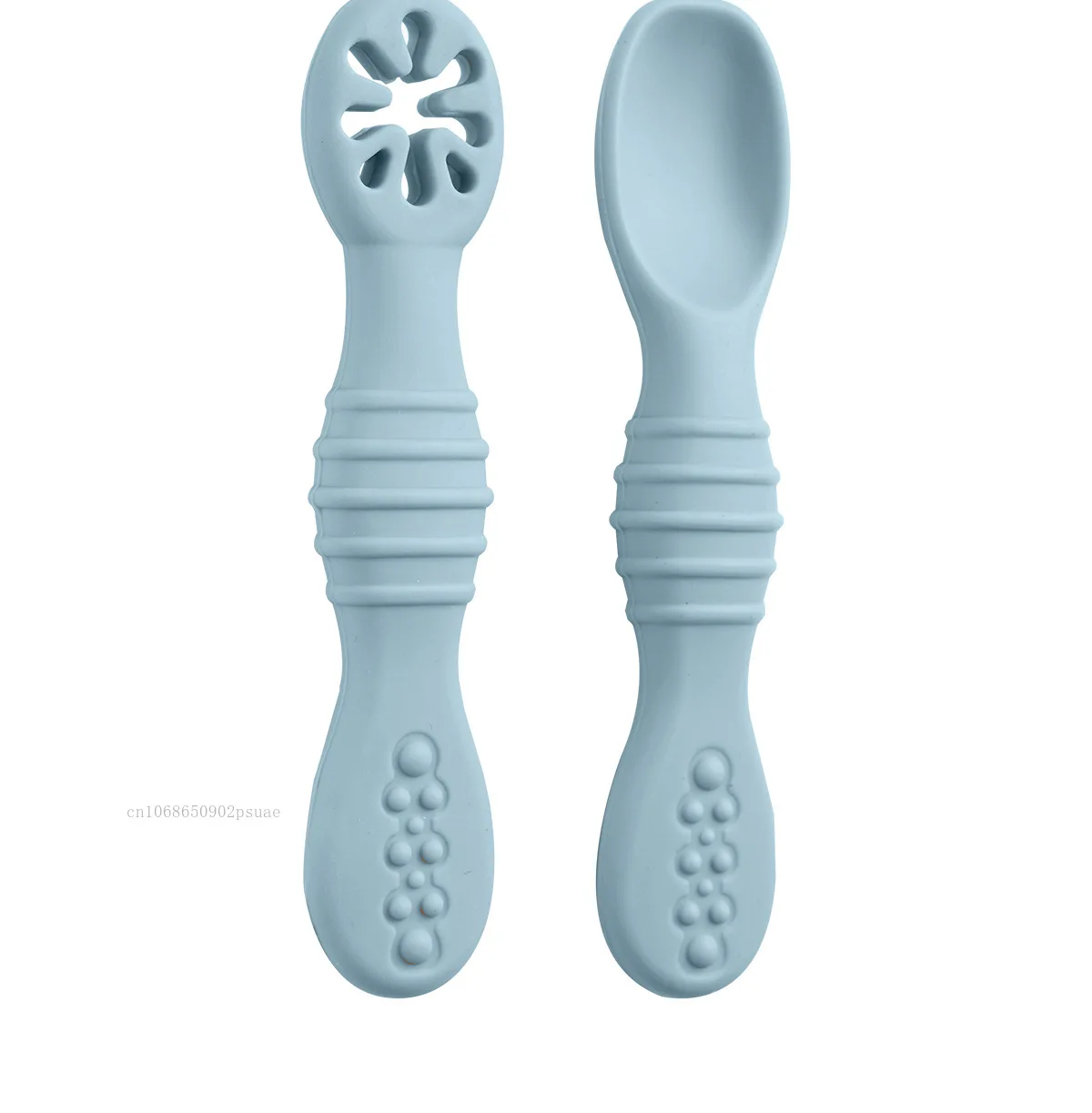 2pcs Baby Learning Spoons Set Baby Silicone Grinding Training Spoon Liquid Food Spoon Fork Utensils Baby Feeding Tableware - Image 20