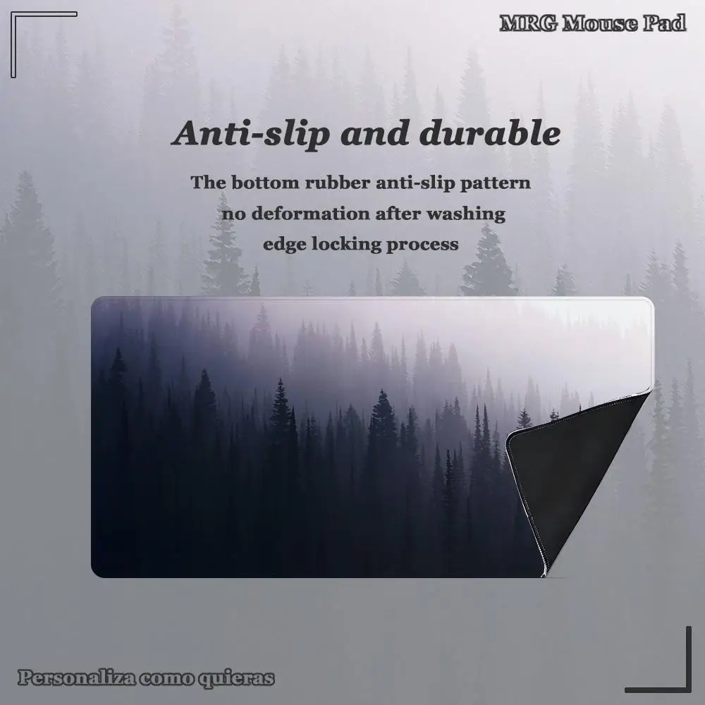 Forest Table mat for work desk Aesthetic desk mat Mouse Gamer mouse mat Mouse mat XXL Keyboard mat Minimalist desk mat Pad - Image 4