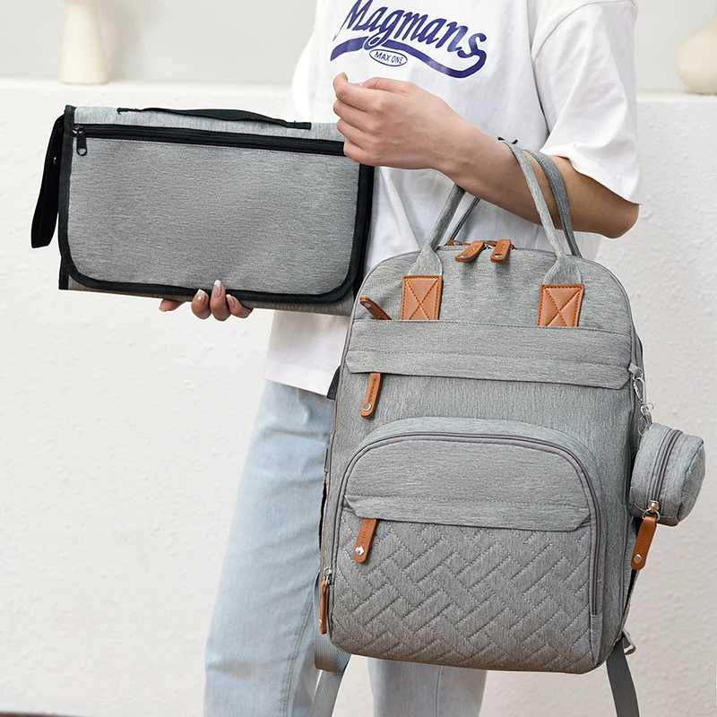 Diaper Bag Backpack Baby Essentials Travel Tote Multifunction Waterproof with Changing Station Pad Stroller Straps Big for Mommy - Image 16