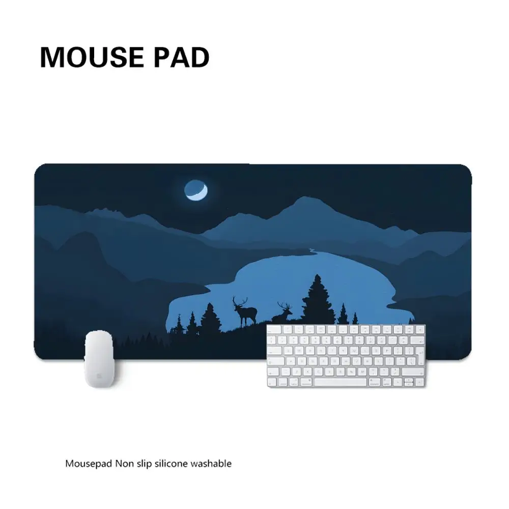 Forest Table mat for work desk Aesthetic desk mat Mouse Gamer mouse mat Mouse mat XXL Keyboard mat Minimalist desk mat Pad - Image 15