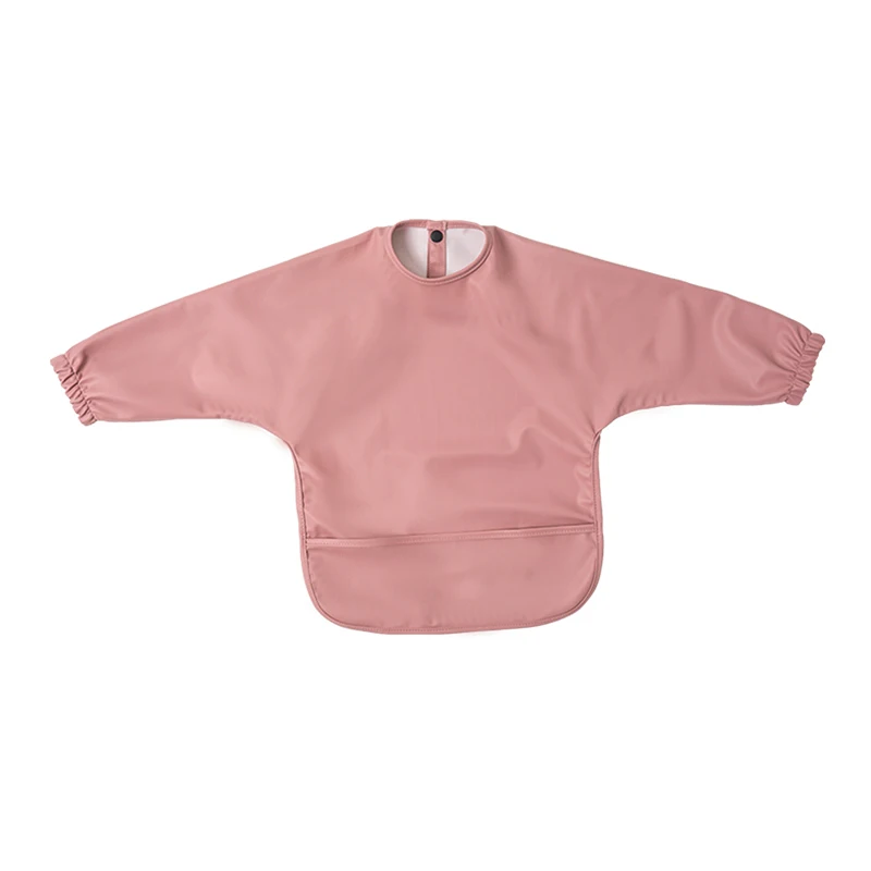 Waterproof Newborn Baby Bibs Children's Painting Smock Bib with Long Sleeves for Boys Girls Easy Clean Feeding Apron Baby Stuff - Image 17