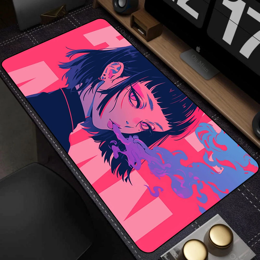 Large Desk Mat Kawaii Mousepad Cute Pink Anime Aesthetics Girl Mouse Pad Kawai XXL Gaming Deskmat Cool Girls Big Mouse Mat 90x40 - Image 25