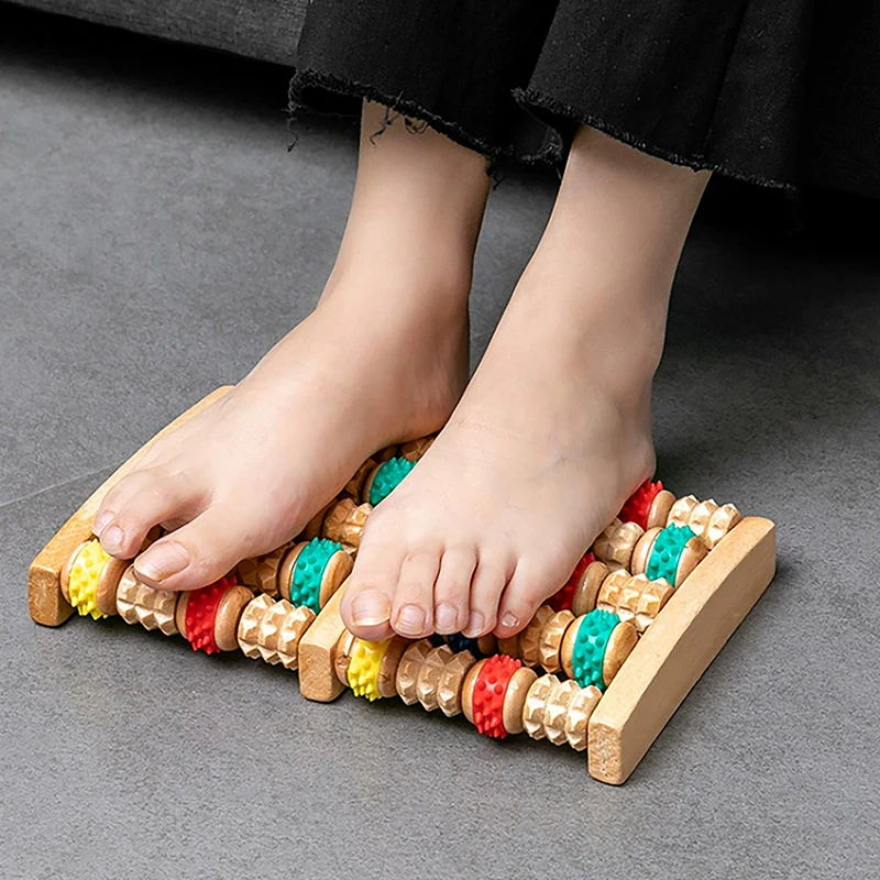 Wooden Foot Massager,5/6/7/8 Row Roller Massager Multi-Point Foot Therapy Rubbing Massage Promote The Circulation Of Blood - Image 12