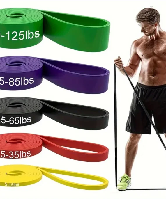 resistance Bands, Stackable TPE Resistance Bands for Strength Training, Fitness, Workout, Stretching, Home Gym and More
