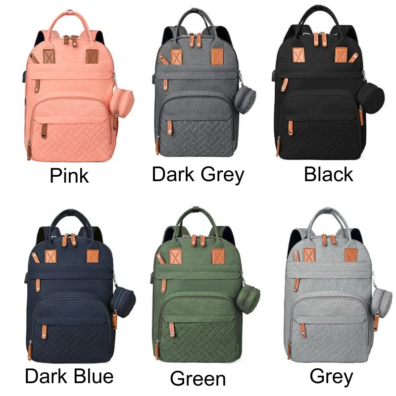 Diaper Bag Backpack Baby Essentials Travel Tote Multifunction Waterproof with Changing Station Pad Stroller Straps Big for Mommy - Image 22