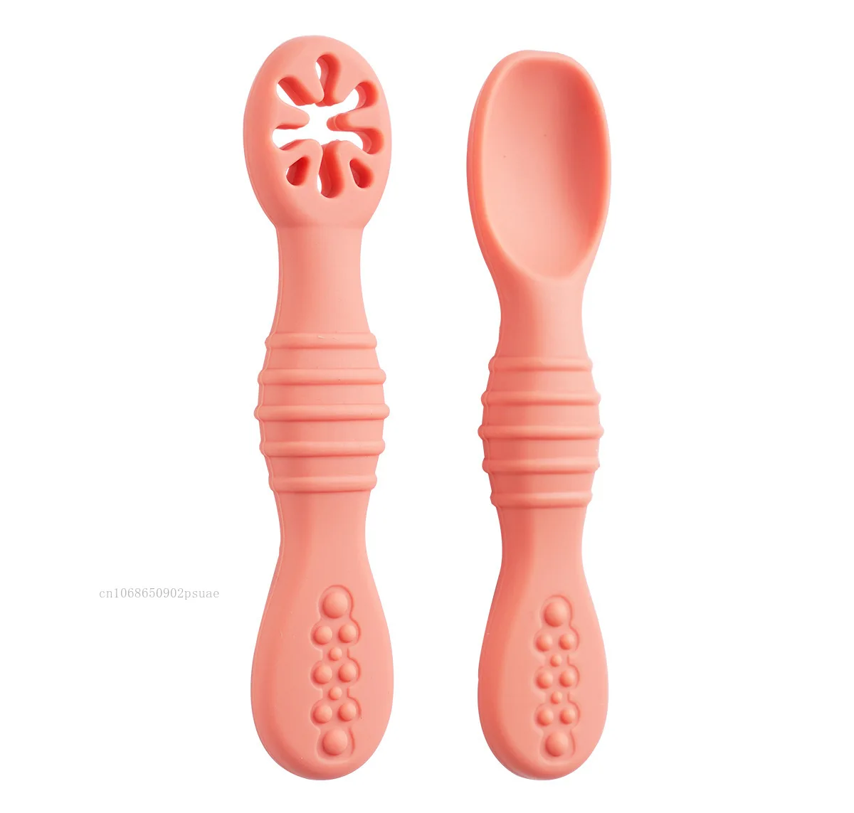 2pcs Baby Learning Spoons Set Baby Silicone Grinding Training Spoon Liquid Food Spoon Fork Utensils Baby Feeding Tableware - Image 21