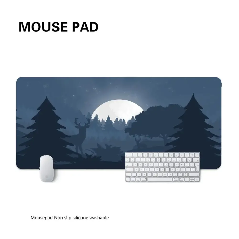 Forest Table mat for work desk Aesthetic desk mat Mouse Gamer mouse mat Mouse mat XXL Keyboard mat Minimalist desk mat Pad - Image 19