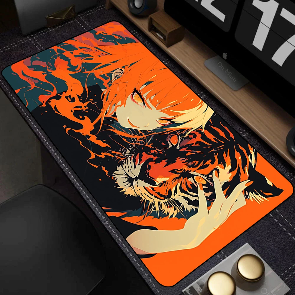 Large Desk Mat Kawaii Mousepad Cute Pink Anime Aesthetics Girl Mouse Pad Kawai XXL Gaming Deskmat Cool Girls Big Mouse Mat 90x40 - Image 4