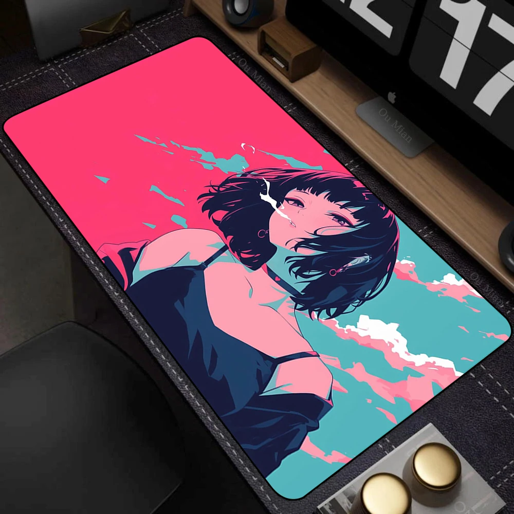 Large Desk Mat Kawaii Mousepad Cute Pink Anime Aesthetics Girl Mouse Pad Kawai XXL Gaming Deskmat Cool Girls Big Mouse Mat 90x40 - Image 29
