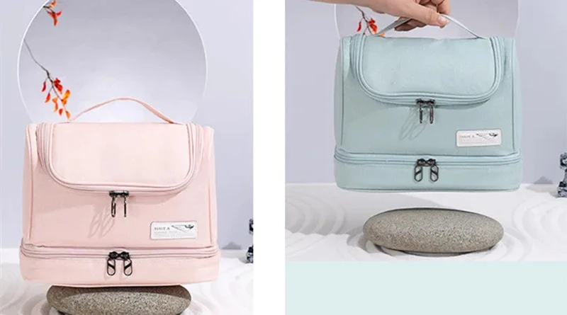 New Dry Wet Hanging Make Up Bag Oxford Travel Organizer Cosmetic Bags women's Necessaries Make Up Case Wash Toiletry Bag - Image 31