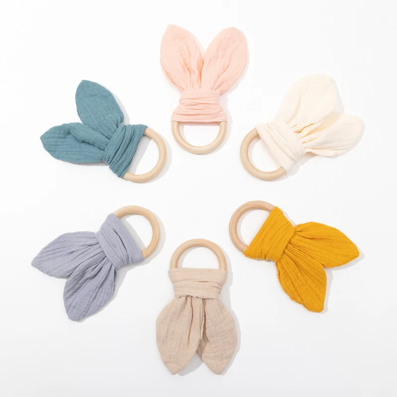 Organic Cotton Baby Nursing Bib Toddlers Burp Cloth For Boys Girls Rabbit Sleeping Dolls Blanket Newborn Soothe Appease Towel - Image 3