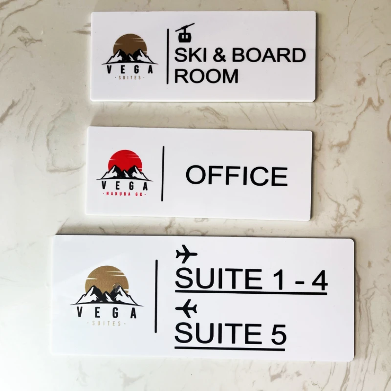 Modern Acrylic Door Plate Customize Company Logo Vivid UV Printing Office Name House Number Address Letter for Mail Box Hotel - Image 5