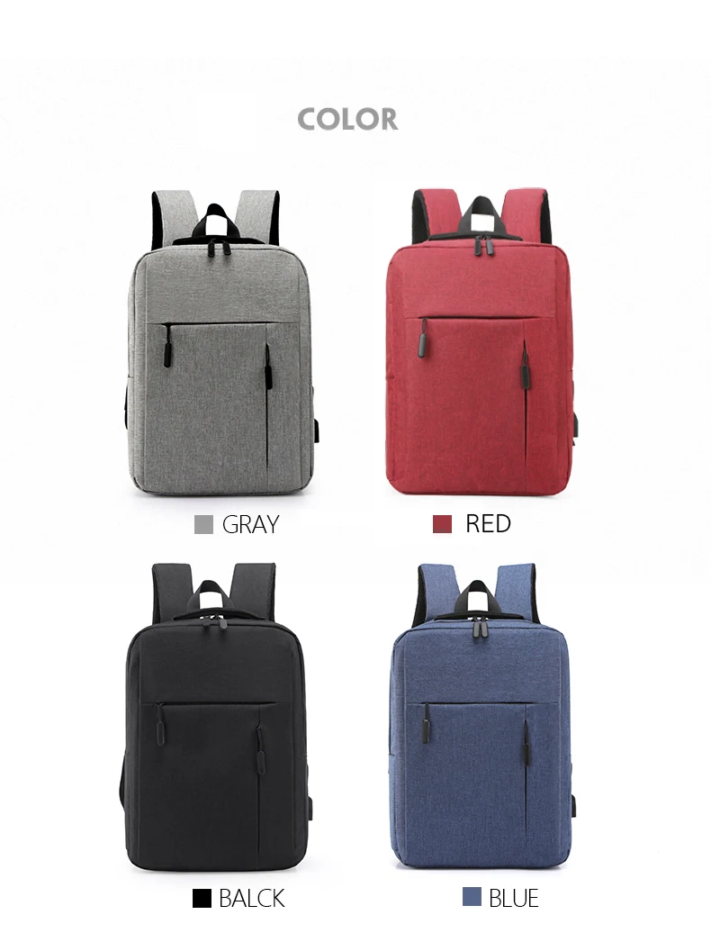 Unisex Business Casual Laptop Backpack with USB Interface Nylon Material Double Shoulder Backpack Lightweight Backpack - Image 24