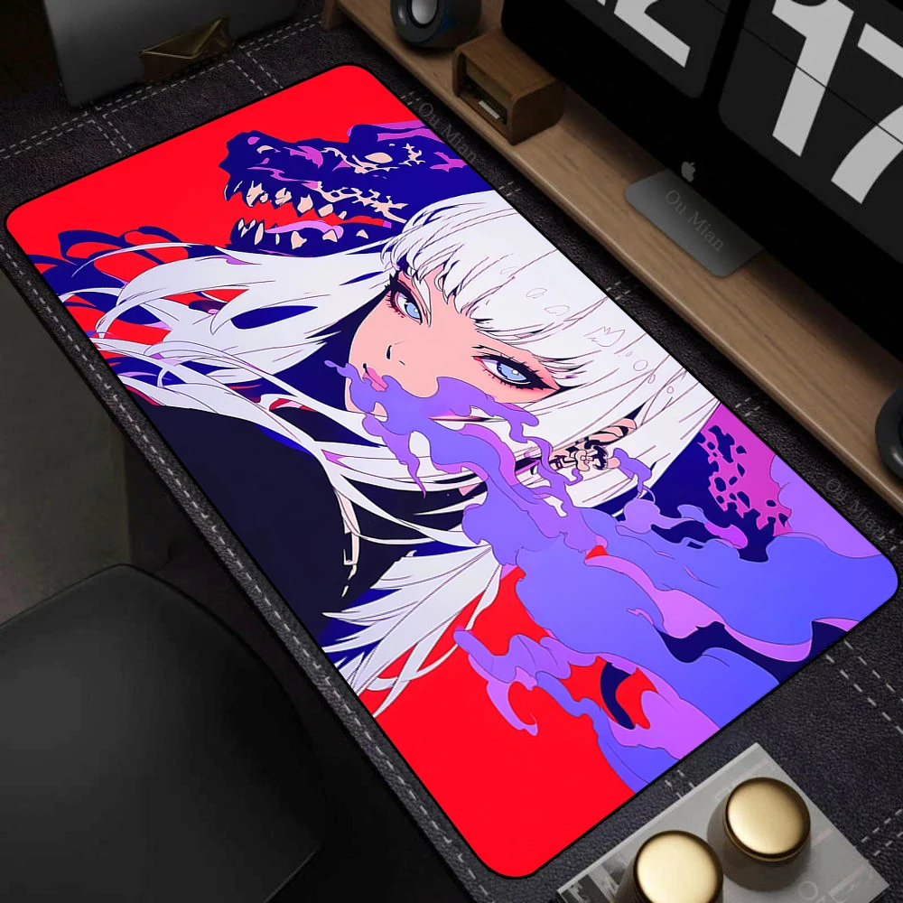 Large Desk Mat Kawaii Mousepad Cute Pink Anime Aesthetics Girl Mouse Pad Kawai XXL Gaming Deskmat Cool Girls Big Mouse Mat 90x40 - Image 9