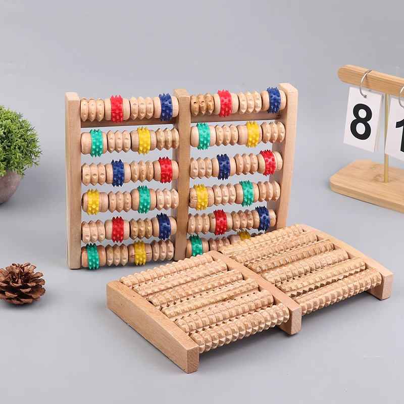 Wooden Foot Massager,5/6/7/8 Row Roller Massager Multi-Point Foot Therapy Rubbing Massage Promote The Circulation Of Blood - Image 13