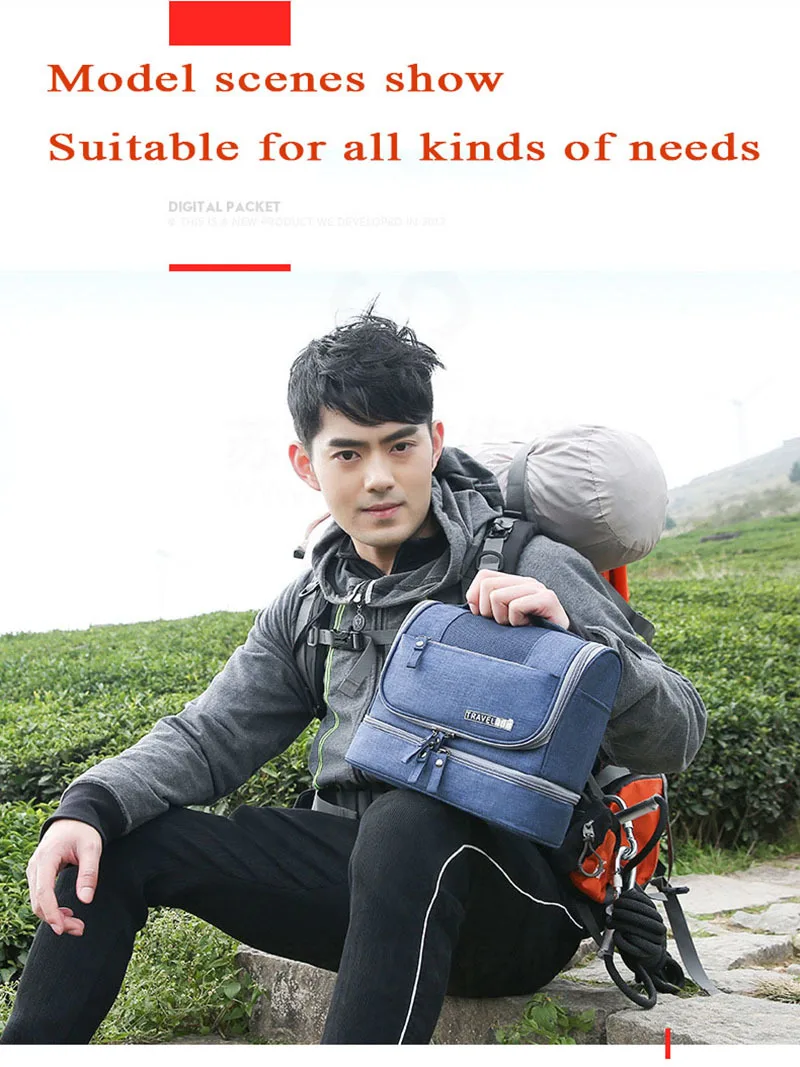 New Dry Wet Hanging Make Up Bag Oxford Travel Organizer Cosmetic Bags women's Necessaries Make Up Case Wash Toiletry Bag - Image 27