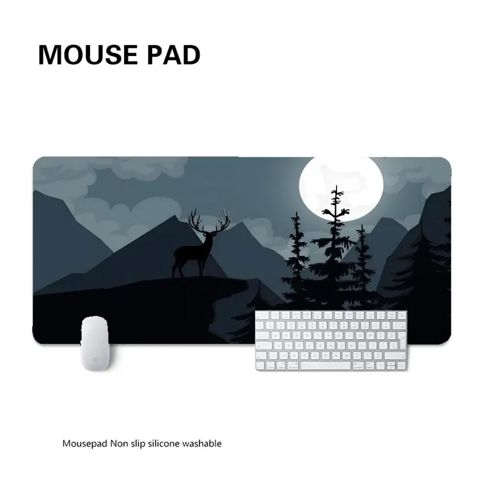 Forest Table mat for work desk Aesthetic desk mat Mouse Gamer mouse mat Mouse mat XXL Keyboard mat Minimalist desk mat Pad - Image 18