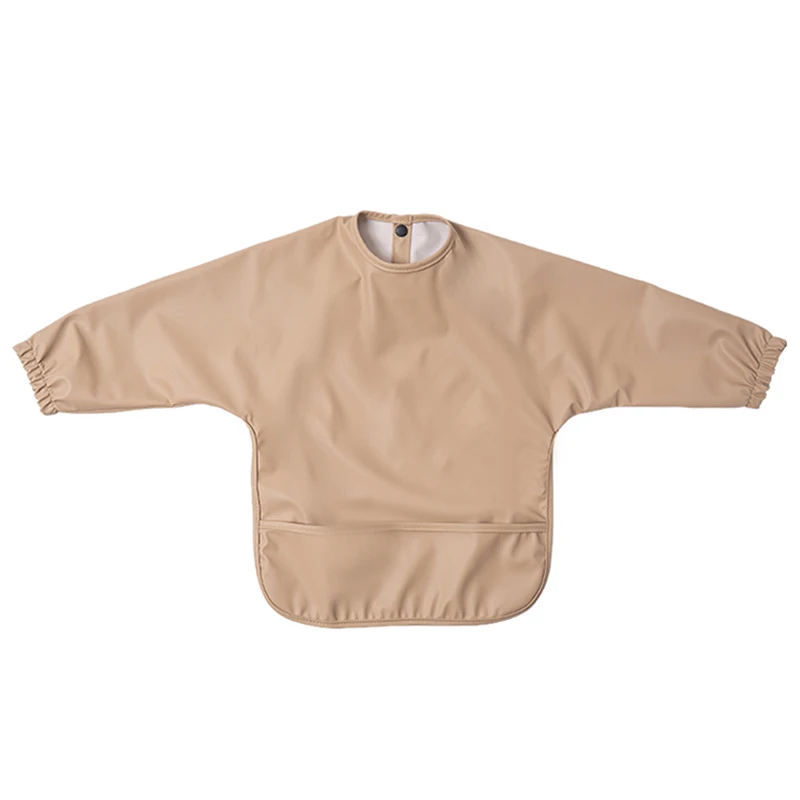 Waterproof Newborn Baby Bibs Children's Painting Smock Bib with Long Sleeves for Boys Girls Easy Clean Feeding Apron Baby Stuff - Image 11