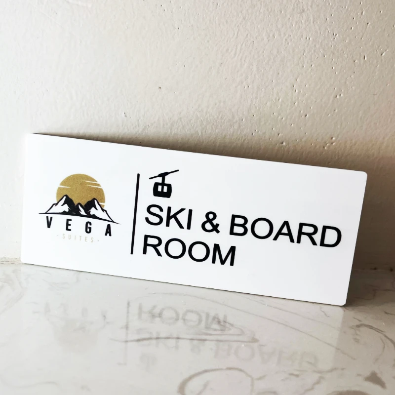 Modern Acrylic Door Plate Customize Company Logo Vivid UV Printing Office Name House Number Address Letter for Mail Box Hotel - Image 3