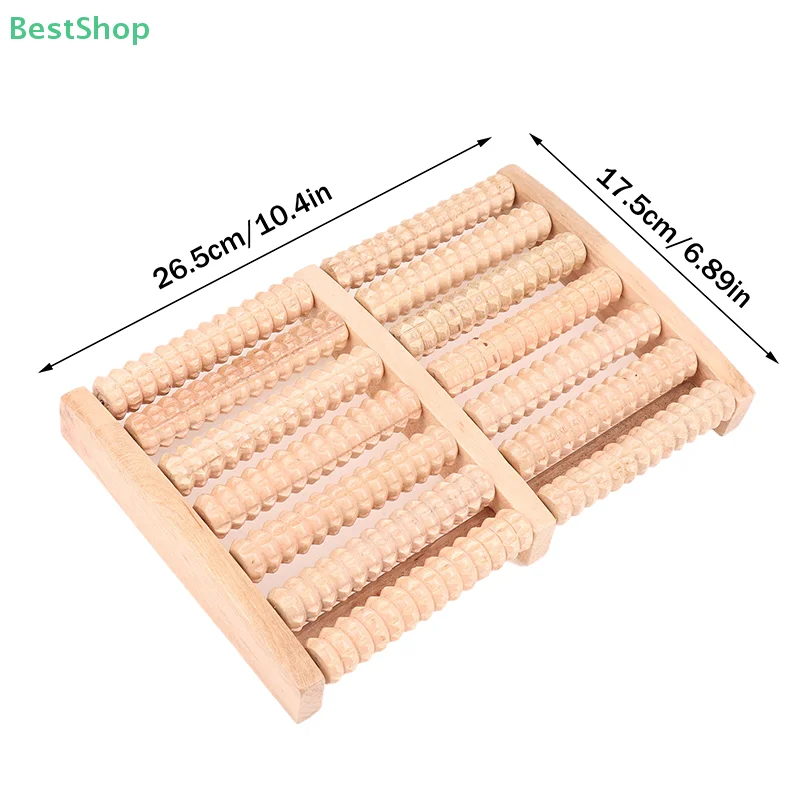 Wooden Foot Massager,5/6/7/8 Row Roller Massager Multi-Point Foot Therapy Rubbing Massage Promote The Circulation Of Blood - Image 6