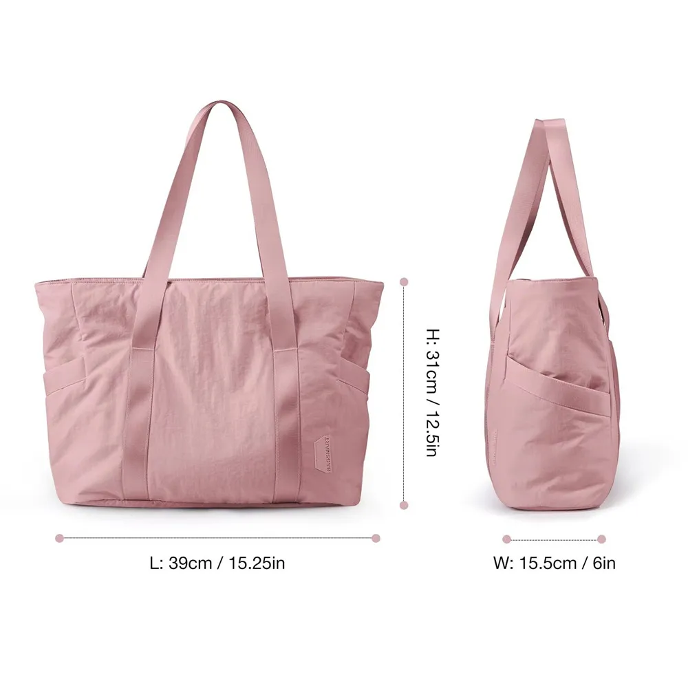 Women Tote Bag University Laptop Travel Tote diaper Gym Yoga Bag Shoulder Bag with Yoga Mat Buckle for Sports College Work - Image 5