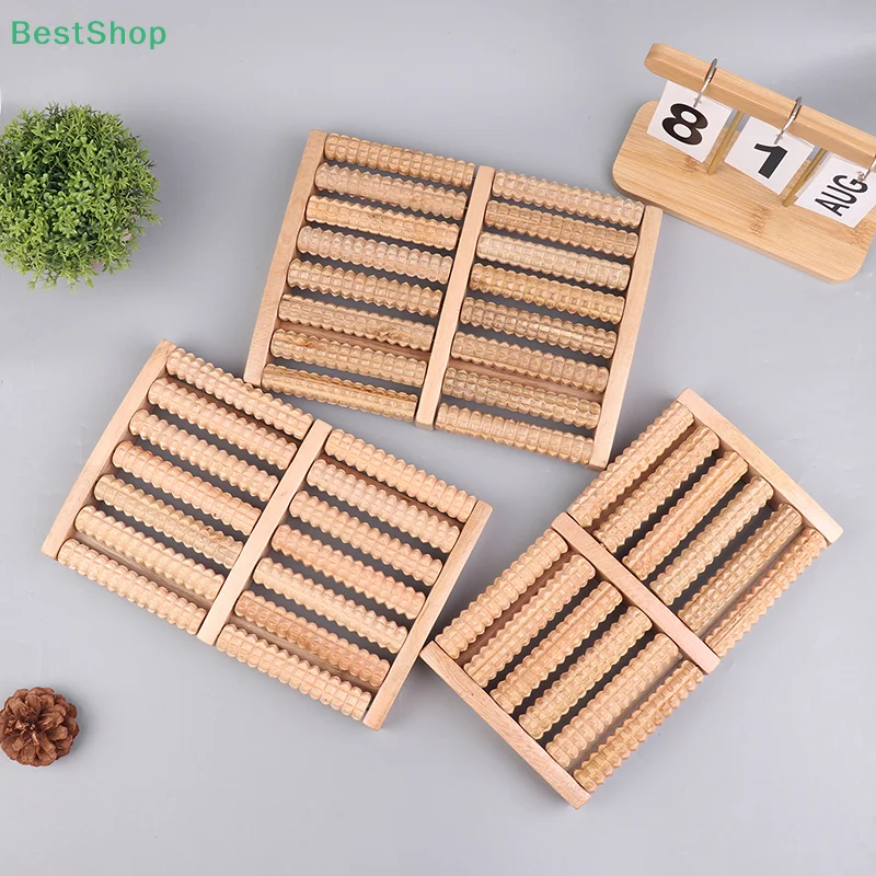 Wooden Foot Massager,5/6/7/8 Row Roller Massager Multi-Point Foot Therapy Rubbing Massage Promote The Circulation Of Blood - Image 4