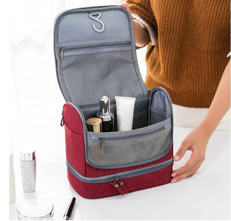 New Dry Wet Hanging Make Up Bag Oxford Travel Organizer Cosmetic Bags women's Necessaries Make Up Case Wash Toiletry Bag - Image 22