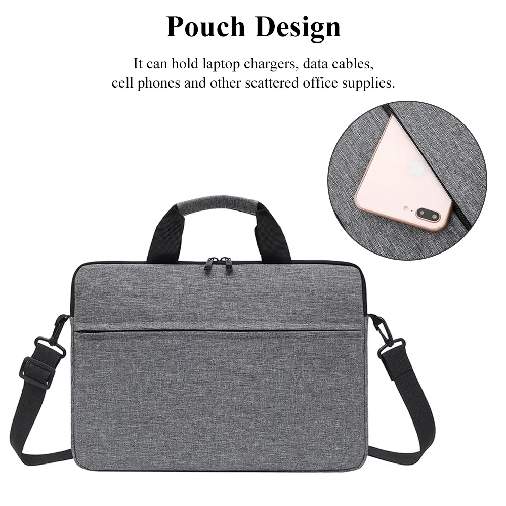 Business Laptop Bag Case Shoulder Tote Bag Notebook Bag Briefcase For 13-15.6-Inch Macbook Air Pro HP Huawei Asus Dell handbag - Image 4