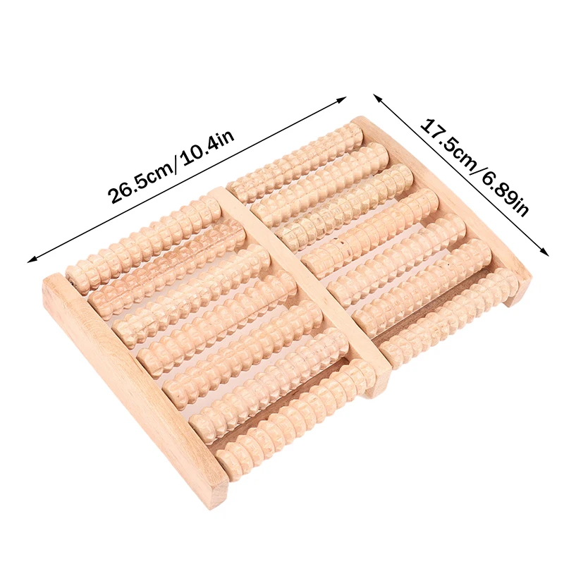Wooden Foot Massager,5/6/7/8 Row Roller Massager Multi-Point Foot Therapy Rubbing Massage Promote The Circulation Of Blood - Image 21