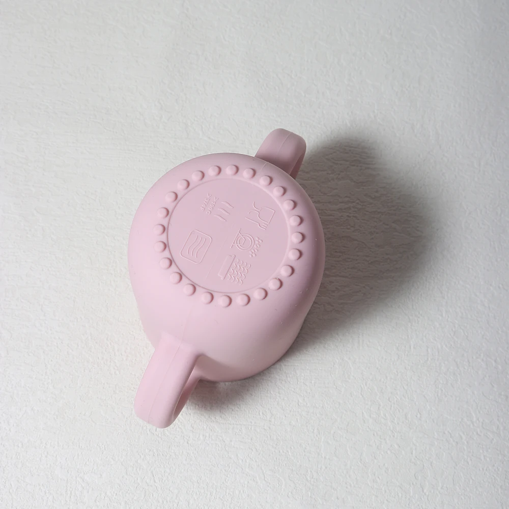 New solid 180ML Baby Silicone Sippy Cup BPA-Free Portable Feeding Cup Portable Learning Hand Shank Drinking Water training Cups - Image 20