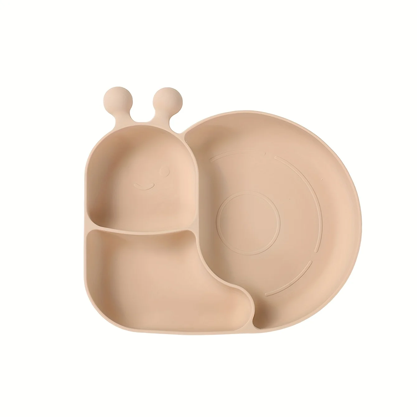 New Silicone Baby Food Plates with Suction Cups, Cartoon 3-Grid Dinner Plate, Anti-Drop Children's Feeding Tableware - Image 7