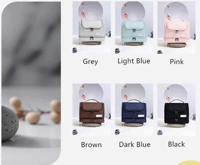 New Dry Wet Hanging Make Up Bag Oxford Travel Organizer Cosmetic Bags women's Necessaries Make Up Case Wash Toiletry Bag - Image 32