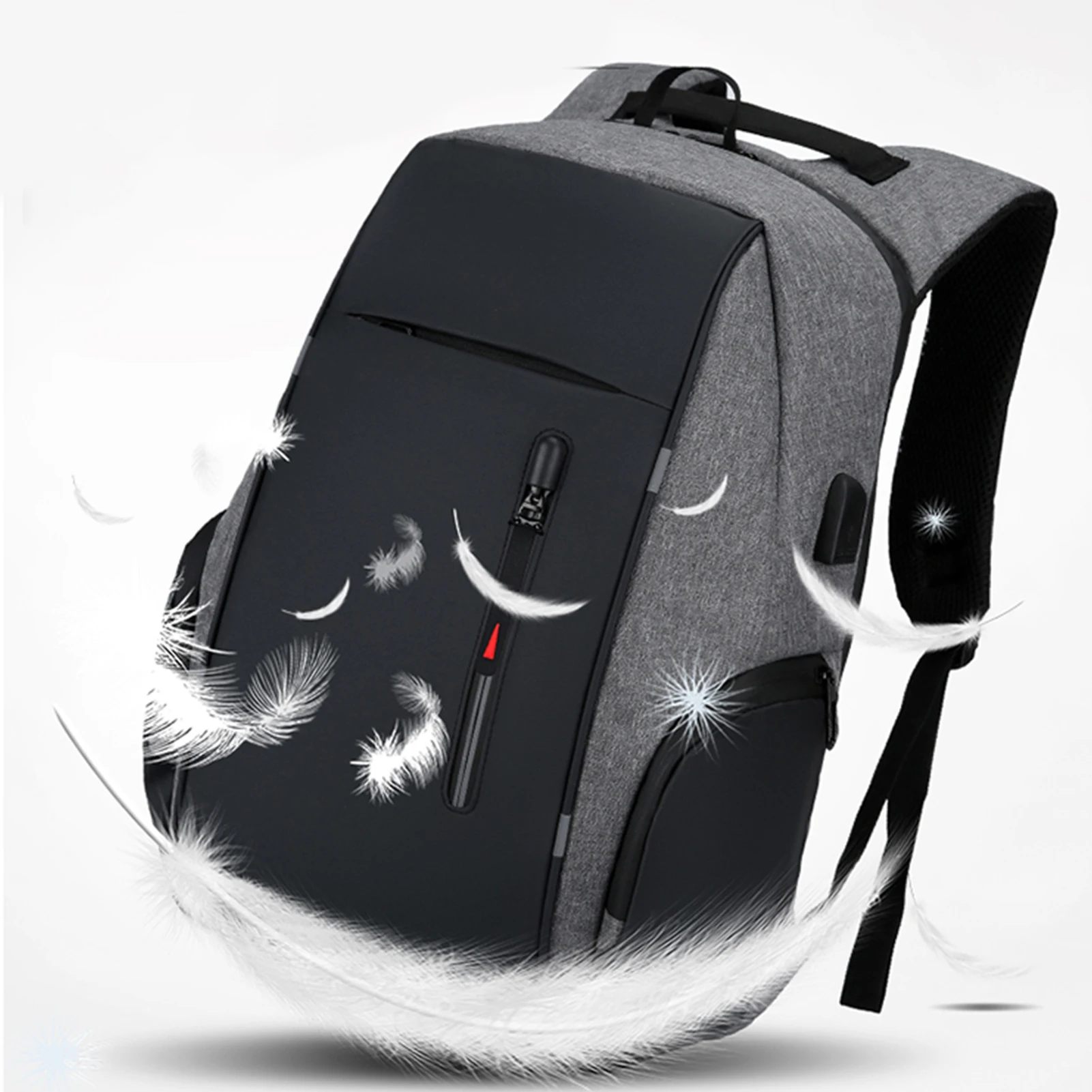 Laptop Backpack For 17 Inch Laptop Bag With USB Port Fashion Waterproof Backpacks One Bag for All Outings, for Men & Women - Image 4