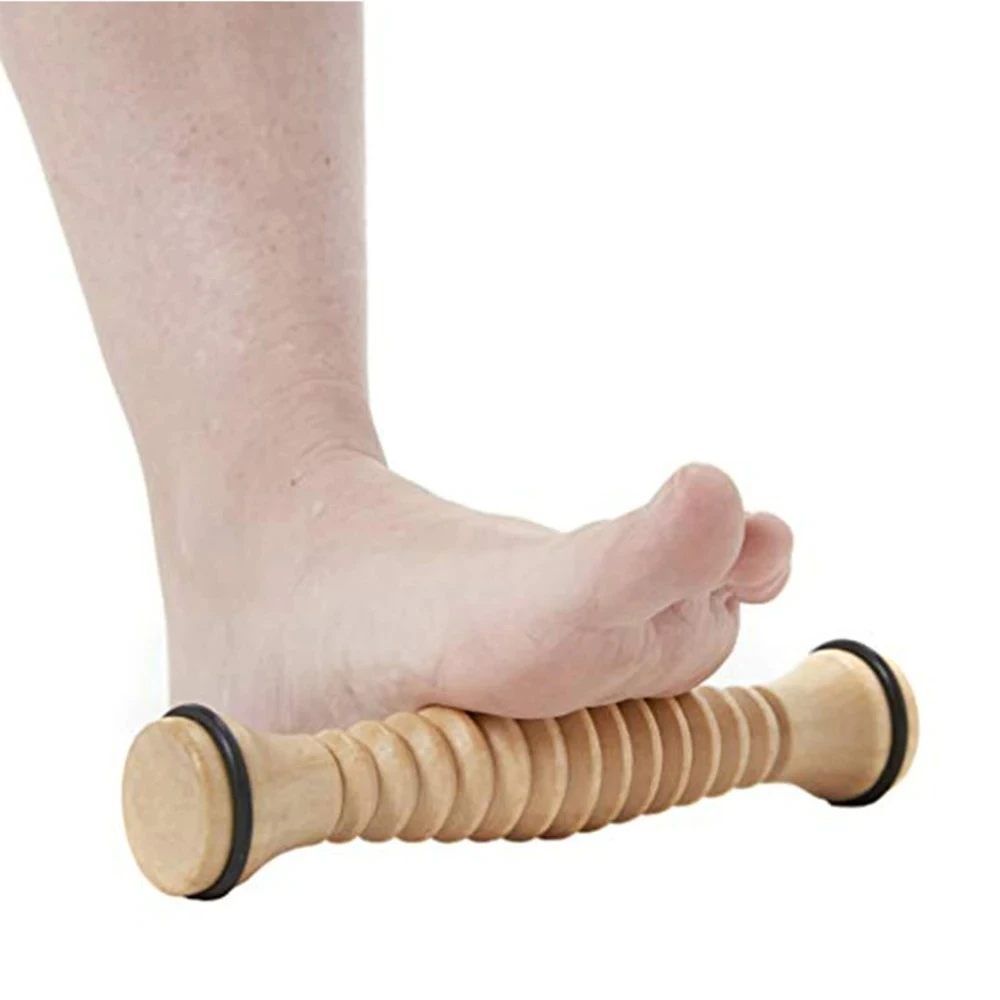 Wooden Massager Body Back Wooden Foot Roller, Foot Massager for Plantar Fasciitis, Stress Relief, Relaxation