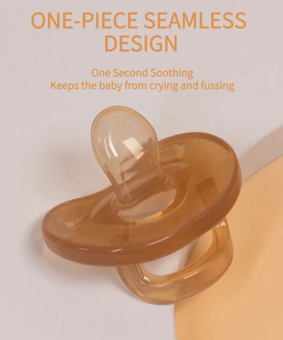 1 Pcs Baby Pacifier For Soothing Nighttime Sleep Flat Soft Breathable Design Baby Reborn Silicone For Baby Accessories Newborn