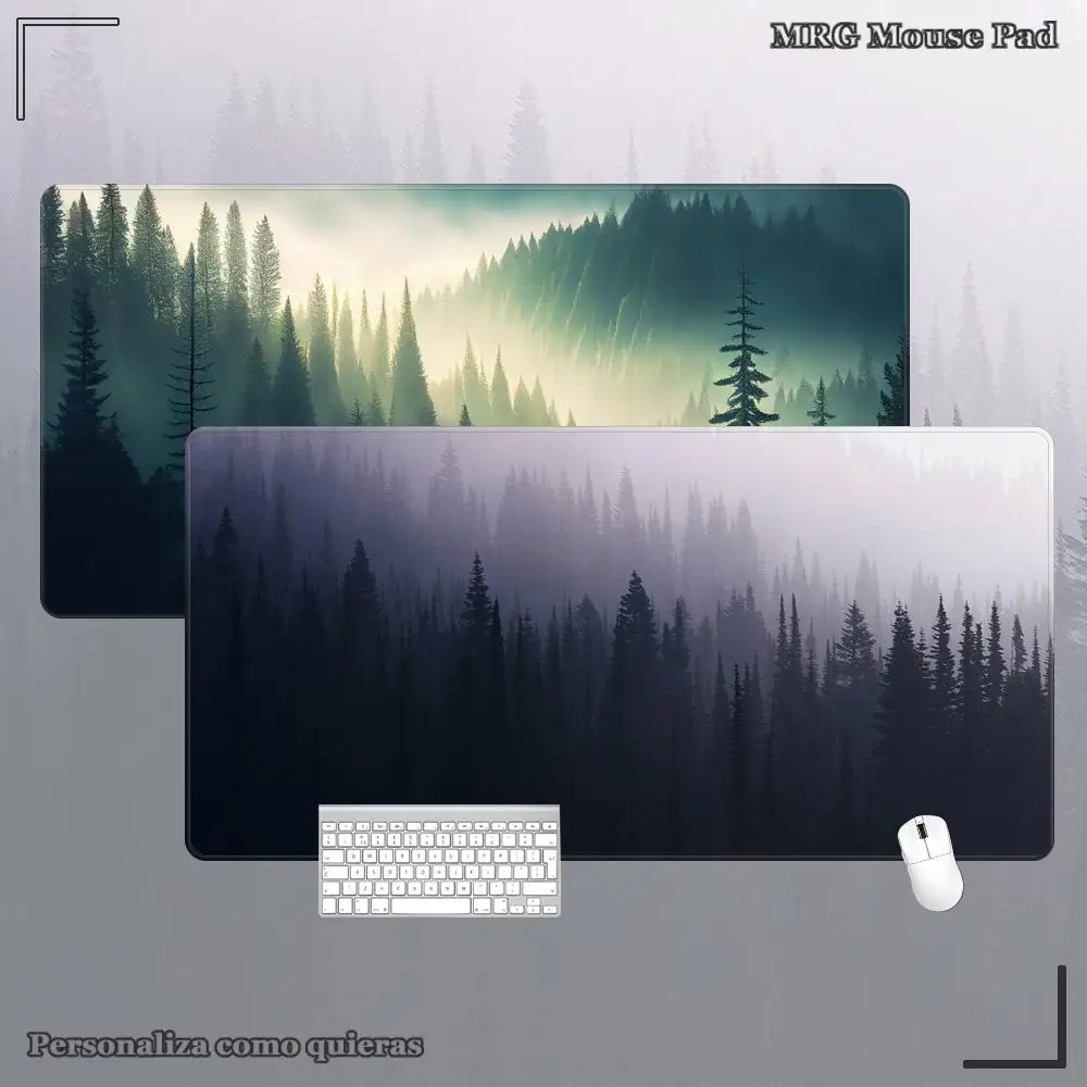 Forest Table mat for work desk Aesthetic desk mat Mouse Gamer mouse mat Mouse mat XXL Keyboard mat Minimalist desk mat Pad