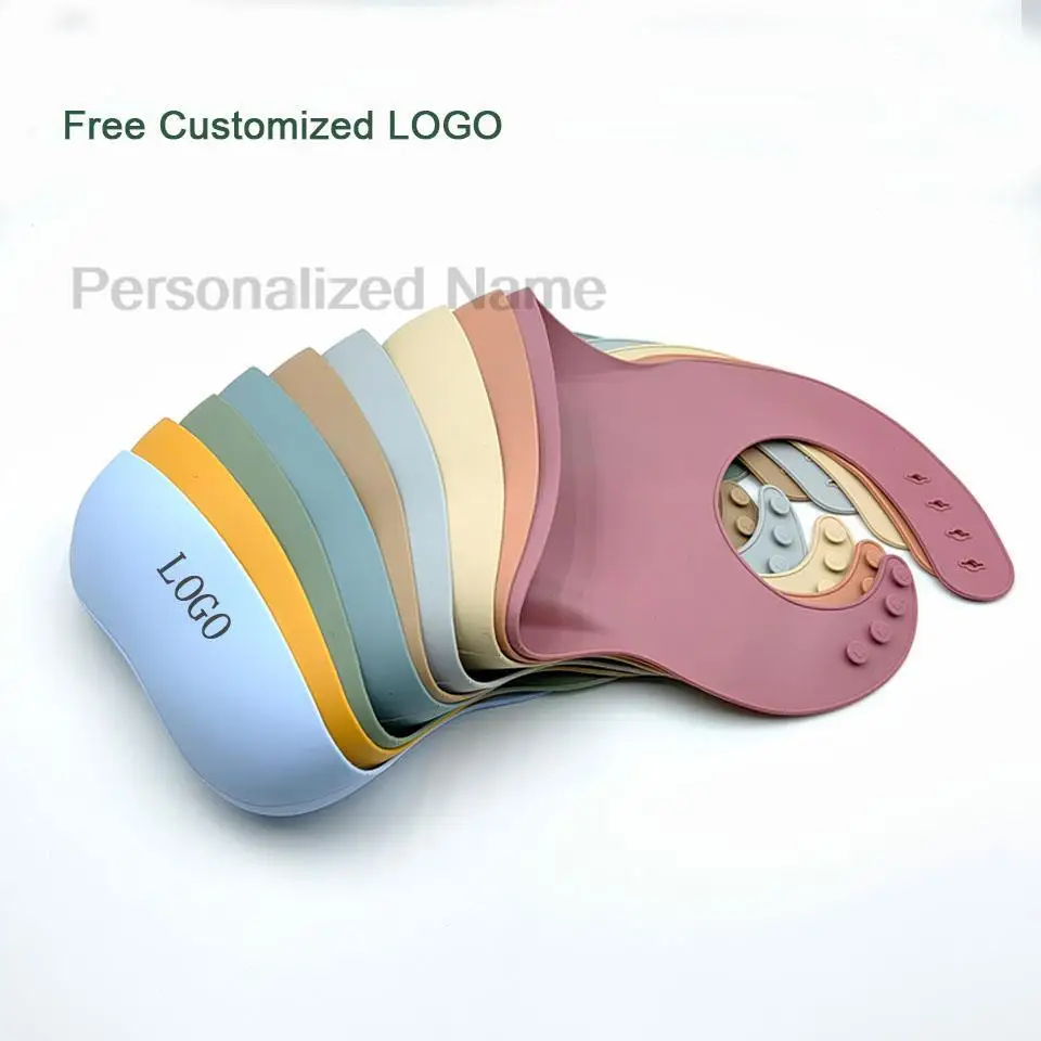 Silicone Baby Bib for Babies & Toddlers Waterproof Silicone Bibs Soft With Food Catcher Pocket for Boys & Girls Free Custom Logo - Image 22