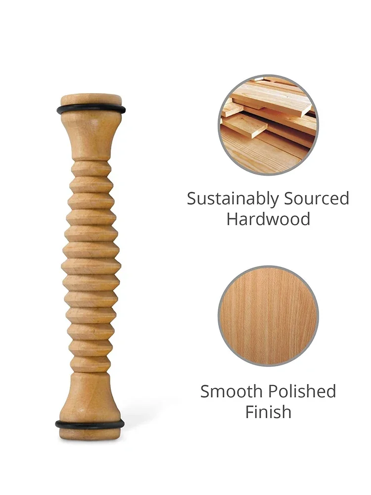 Wooden Massager Body Back Wooden Foot Roller, Foot Massager for Plantar Fasciitis, Stress Relief, Relaxation - Image 15