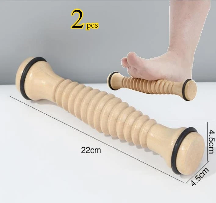 Wooden Massager Body Back Wooden Foot Roller, Foot Massager for Plantar Fasciitis, Stress Relief, Relaxation - Image 9