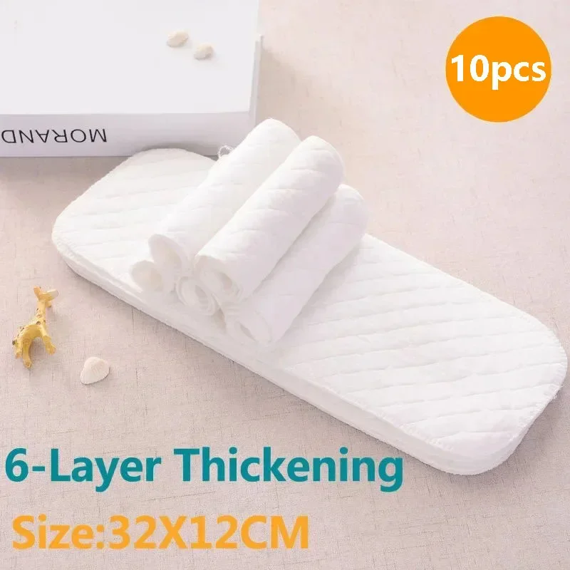 2/5pcs/10pcs Baby Reusable Diapers Washable Ecological Nappies Inserts Cotton Cloth Diapers for Children Breathable Absorbent - Image 12