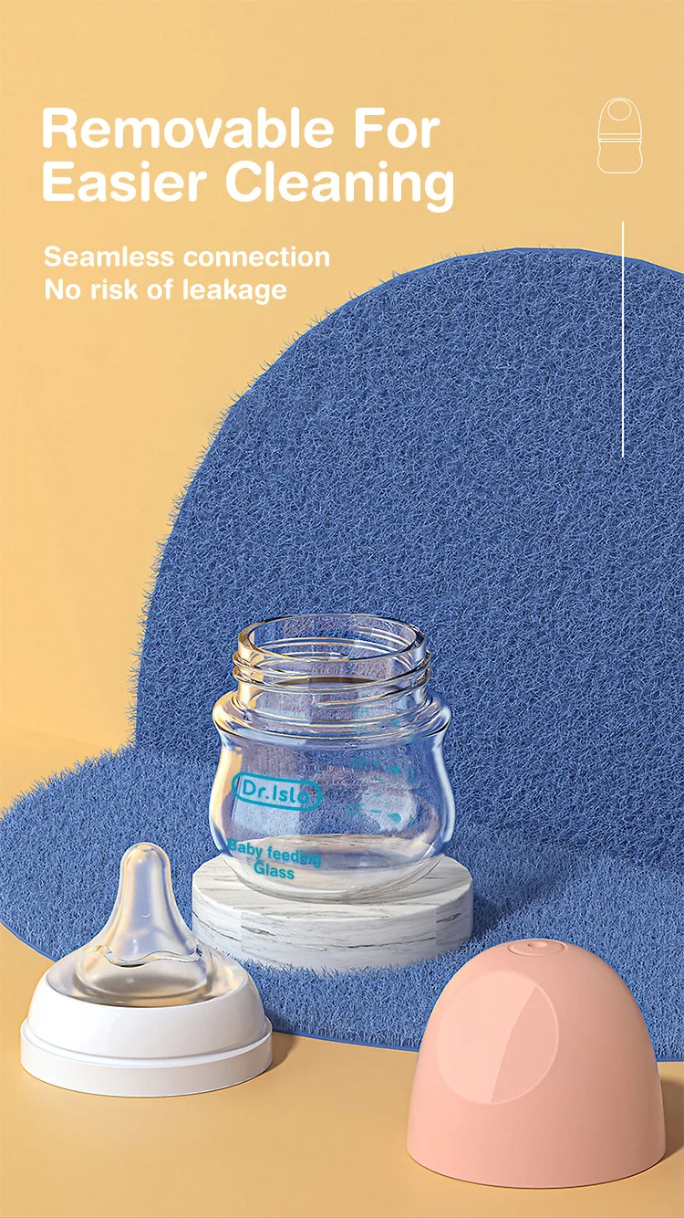 1PCS Newborn Feeding Bottles 90ML/160ML Baby Bottle Glass Bottles Anti-flatulence Milk Feeding Bottles Infant BPA free - Image 12