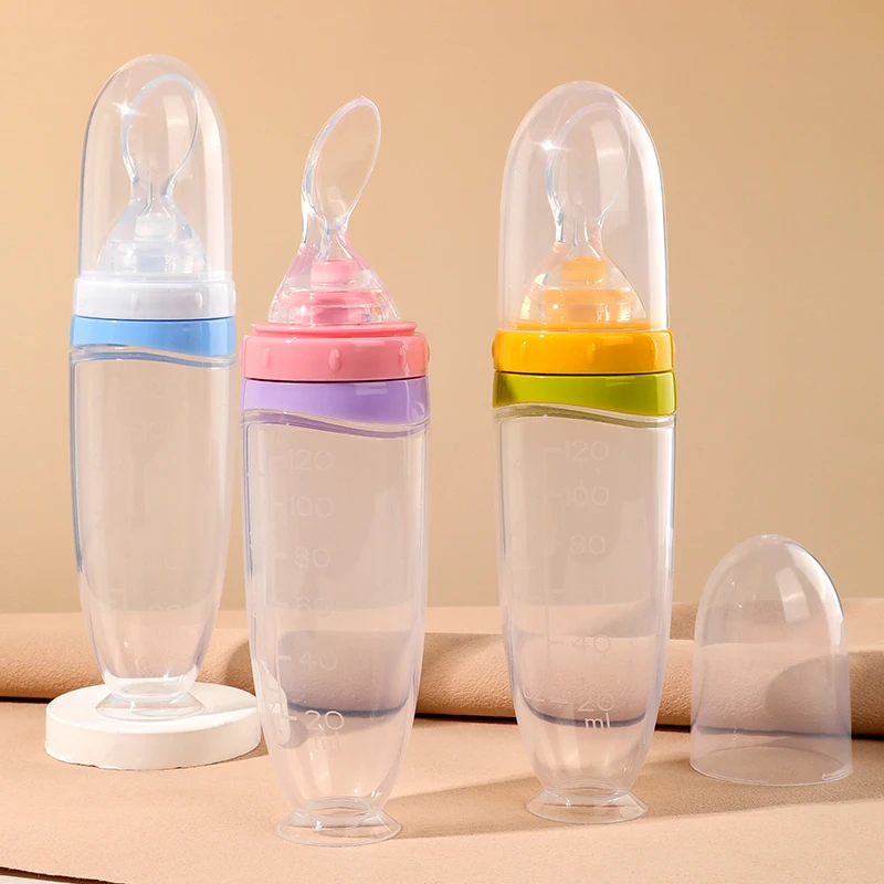 120 ml/4oz Infant Baby Liquid Silicone Food Squeeze Feeder | Fruit Puree & Rice Paste Dispenser | Detachable Spoon - Image 11