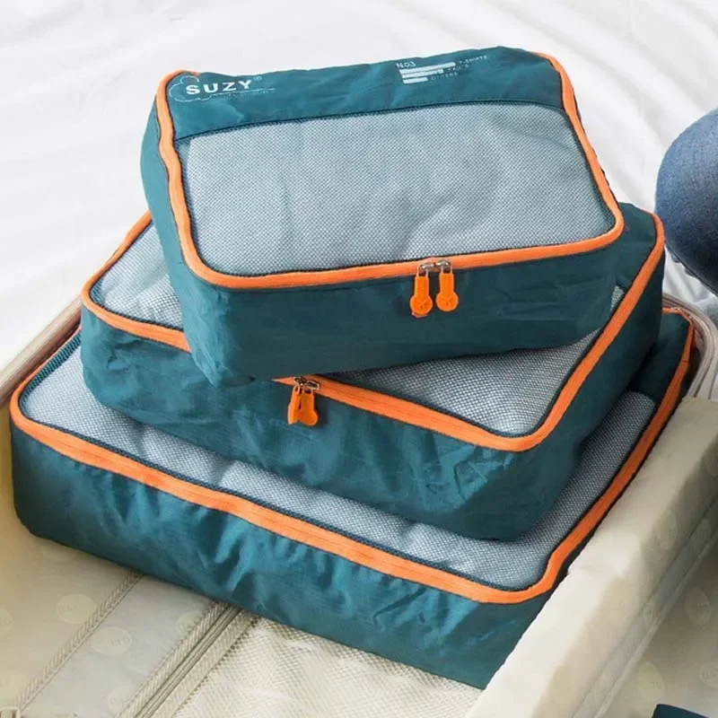7/6 Pieces Set Travel Organizer Storage Bags Suitcase Portable Luggage Organizer Clothes Shoe Tidy Pouch Packing Storage Cases - Image 4