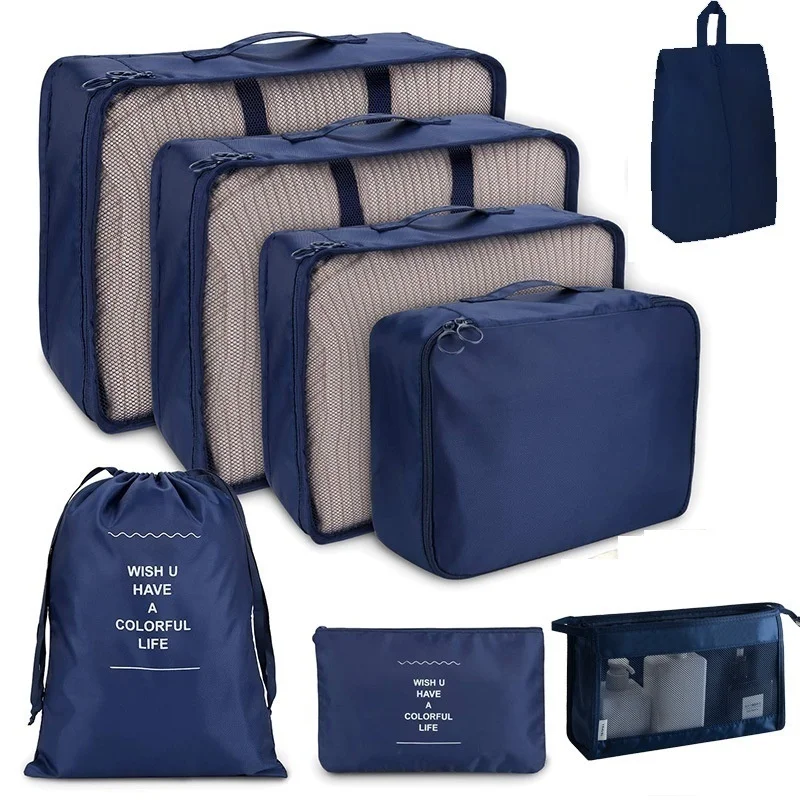 8PCS/Set Organizer Bags for Travel Organizer Bags Accessories Luggage Suitcase Organizer Waterproof Wash Bag Clothes Storage - Image 24