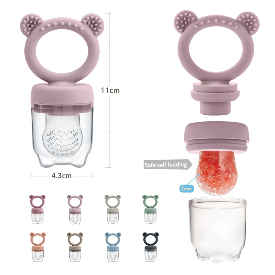 Baby Pacifier Fruit Feeder With Cover Silicone Newborn Nipple Fresh Fruit Food Vegetable Feeding Soother Baby Teether Toys - Image 5