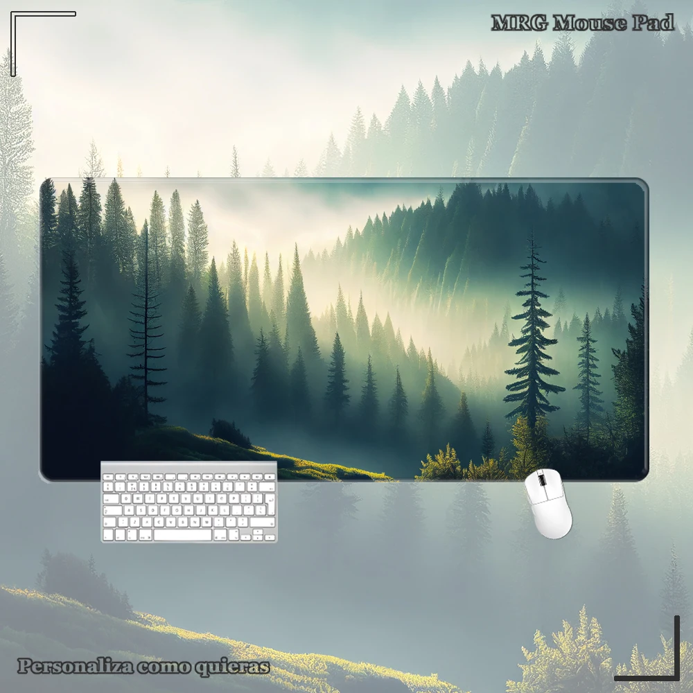 Forest Table mat for work desk Aesthetic desk mat Mouse Gamer mouse mat Mouse mat XXL Keyboard mat Minimalist desk mat Pad - Image 9