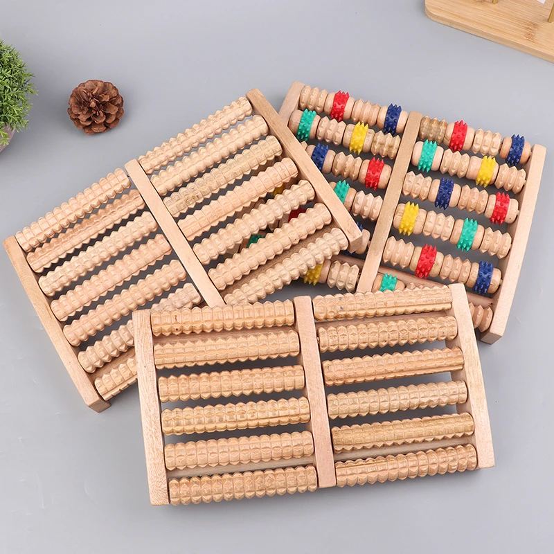 Wooden Foot Massager,5/6/7/8 Row Roller Massager Multi-Point Foot Therapy Rubbing Massage Promote The Circulation Of Blood - Image 19