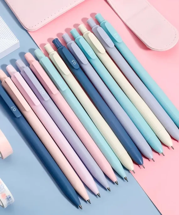 6PCS Cute Mechanical Pencil Set Pastel Aesthetic pencils for Girl Boy Back to School Supplies-Pastel