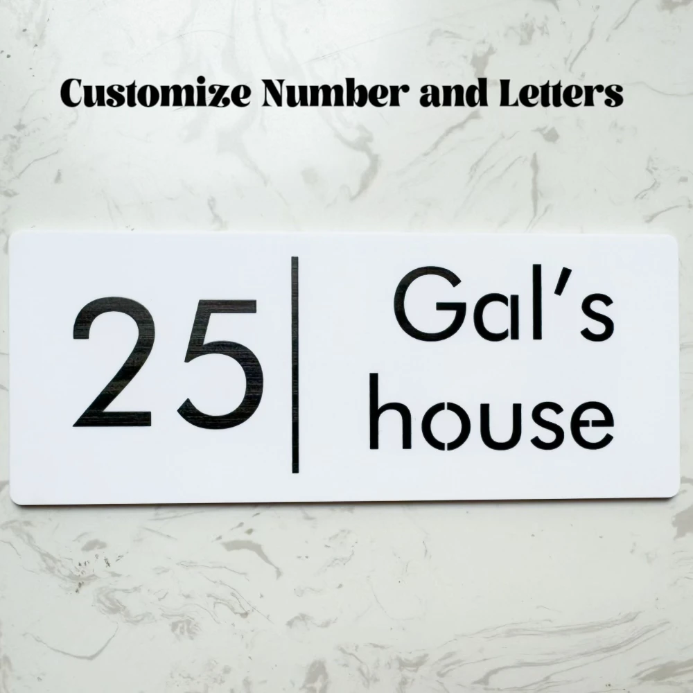 Modern Acrylic Door Plate Customize Company Logo Vivid UV Printing Office Name House Number Address Letter for Mail Box Hotel - Image 2
